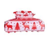 PLCPDM Reindeer Hair Clip Large Hair Claw Clip Fashion Festive Adornment Catch Christmas Barrettes Hair Styling Tool Ornaments