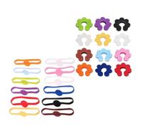 PLCPDM Reusable Silicone Glass Markers Set For Wine Glasses And Cocktails Color Suitable For Parties And Event Colorful Glass Decors