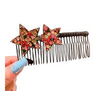 PLCPDM Rhinestones Star Hair Comb for Teens Girl Fashion Hairpins Hair Barrettes for Women Side Bangs Girl Hairpin