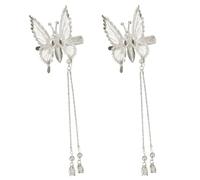 PLCPDM Shaking Butterfly-Nymph Headwear with Pearls Adorns Hair Clip Photo Props Women Hair Ornaments Fairy Pearls