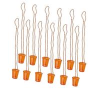 PLCPDM Shot Glass Necklaces Beer Mug Bead Necklace Oktoberfest Beaded Necklace Beer Mug Oktoberfest Costume Bead