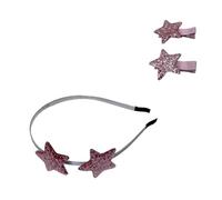 PLCPDM Sweet Cool Girls Hair Clip Hairband with Sequins Star Shape Hairband for Toddler Photography Hair Styling Supplies
