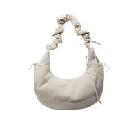 PLCPDM Trendy Women’s Quilted Shoulder Bag Lightweight Nylon Crossbody Purse Multi Functional Casual Ruched Adjustable Strap Student Work Bag