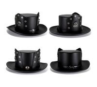 PLCPDM Unique Punk Hat For Cosplay Enthusiasts And Party Lover For Weddings And Prom Night Gathering Event