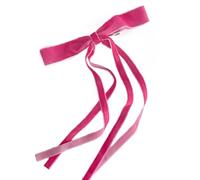 PLCPDM Vintage Long Tassels Ribbon Velvets Bowknot Hair Side Clips Hair Accessories Headwear Party Jewelry for Women and Girls