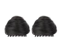 PLCPDM Women Buns Dancer Hair Cosplay Cat Ears Hairstyle Black Brown Women Headwear Ballet Dance Cosplay Accessory