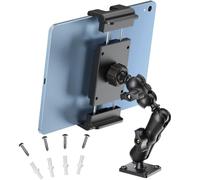 PLDHPRO Car Tablet Holder Drill Base, iPad Holder for Car/Truck Dashboard/Wall/Desk 360° Rotating Arm Tablet Wall Mount for 5.5"-14.6" iPad Pro Air Mini, iPhone, Galaxy Tab