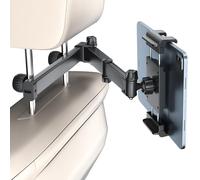 PLDHPRO iPad Car Holder Back Seat for Kids Headrest Tablet Holder Car Mount Aluminium Lockable Extension Arm Essentials for iPad Pro Air Mini SamsungGalaxyTab 5.1"-15.6" Device