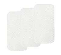 Pleasant Boulevard | Portable Waterproof Baby Changing Pad Liner, Washable Reusable Changing Table Cover Made with Breathable TPU (White, 3 Count)
