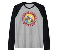 Please Be Careful with Fire Smokey Bear Vintage Sketch Raglan Baseball Tee