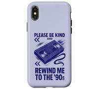 Please Be Kind And Rewind Me To The 90s Retro Shirt Case for iPhone X/XS