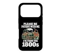 Please Be Patient 1800s Industrial Revolution Train Design Case for iPhone 17 Pro