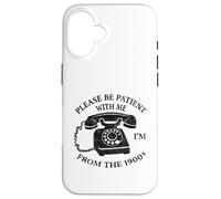 Please Be Patient from the 1900s Vintage Telephone Dial Case for iPhone 16