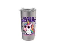 Please Be Patient I'm Messing Things Up Fast, Unicorn Stainless Steel Insulated Tumbler