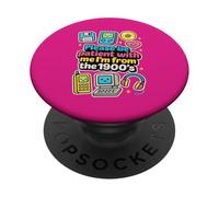 Please Be Patient With Me 1900s Retro 90s Boomer Mom Women PopSockets Adhesive PopGrip