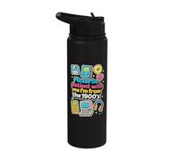 Please Be Patient with Me 1900s Retro 90s Boomer Mom Women Stainless Steel Insulated Water Bottle