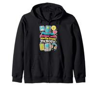 Please Be Patient With Me 1900s Retro 90s Boomer Mom Women Zip Hoodie