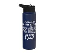 Please Be Patient with Me I’m from 1942 Vintage Birthday Stainless Steel Insulated Water Bottle