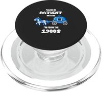 Please Be Patient With Me I'm From 1900s Vintage Video Game PopSockets PopGrip for MagSafe