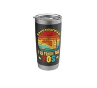 Please Be Patient with Me I'm from 70s Retro Television Stainless Steel Insulated Tumbler