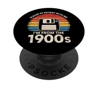 Please Be Patient With Me I'm From The 1900s Floppy Disk PopSockets Adhesive PopGrip