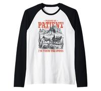 Please Be Patient with Me I'm from The 1900s Funny 80s 90s Raglan Baseball Tee