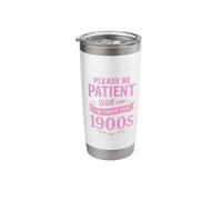 Please Be Patient with Me Im from The 1900s Funny Pink UNC Stainless Steel Insulated Tumbler