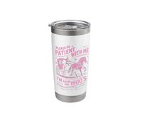 Please Be Patient with Me Im from The 1900s Funny Pink UNC Stainless Steel Insulated Tumbler
