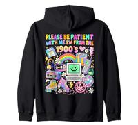 Please Be Patient With Me I'm From The 1900s Funny Vintage Zip Hoodie
