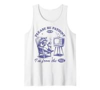 Please Be Patient With Me I'm From The 1900s Raccoon Vintage Tank Top