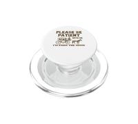 Please Be Patient With Me I'm From The 1900s Retro Horse PopSockets PopGrip for MagSafe
