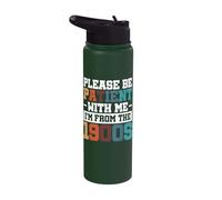 Please Be Patient with Me I'm from The 1900s Stainless Steel Insulated Water Bottle
