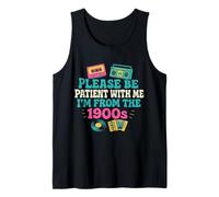 please be patient with me i'm from the 1900s vintage for man Tank Top