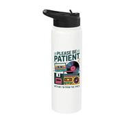 Please Be Patient with Me I'm from The 1990's Retro Tech Stainless Steel Insulated Water Bottle