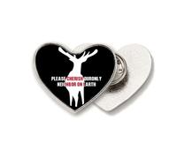 Please Cherish Our Only Neighbor On Earth Heart Metal Pin Brooch Clip Love