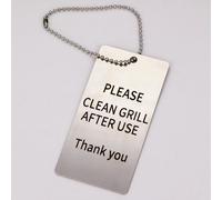 Please clean grill after use sign BBQ cleaning signs great for Airbnb house hosts 2024newest (Hanging)