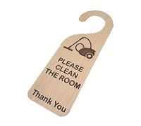 Please Clean The Room Wooden Door Hanger Sign