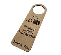 Please Clean The Room Wooden Door Hanger Sign