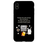 Please Do Not Annoy The Writer Novelist Author Typewriter Case for iPhone XS Max