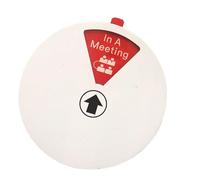 Please Do Not Disturb - Please Knock Sign, 15cm Office Door Sign - Modern Acrylic Rotating Si-gn with 6 states such as Meeting or Back, Ideal for Home Office Bathroom Bedroom Meeting