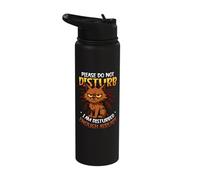 Please Do Not Disturb School Exam Learning Stainless Steel Insulated Water Bottle