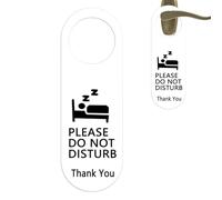 Please Do Not Disturb Sign | Double-Sided Offices Door Sign Acrylic Door Hanger,Clear Printing for Spa, Home, Offices, Clinics, Hotels