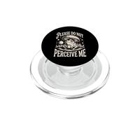 Please Do Not Perceive Me Introvert Frog Mushroom PopSockets PopGrip for MagSafe