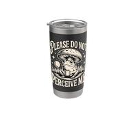 Please Do Not Perceive Me Introvert Frog Mushroom Stainless Steel Insulated Tumbler