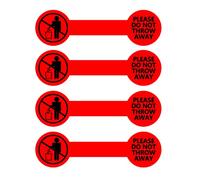 Please Do Not Throw Away Stickers,Permanent Adhesive Sticker,300 Pcs Per Roll