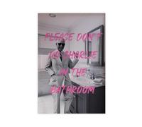 Please Don’t Do Charlie in The Bathroom Canvas Poster Bedroom Decor Landscape Office Room Decor Gift 16" L X 24" W
