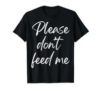 Please Don’t Feed me Value Graphic T-Shirt, Men, Black, M