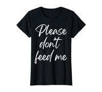 Please Don’t Feed me Value Graphic T-Shirt, Women, Black, M