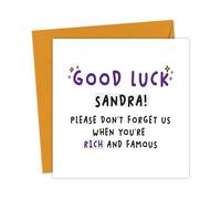 Please Don’t Forget Us When You’re Rich & Famous - Leaving Card