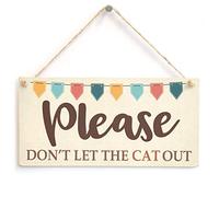 Please Don’t Let the Cat Out Sign, Pet Safety Reminder